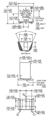 3361S-1-103GLF Bourns Electronics GmbH Trimmer Potentiometers Image 2