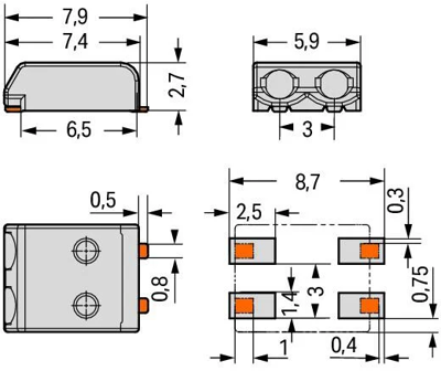 2059-302/998-403 WAGO PCB Terminal Blocks Image 2