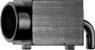 MCX socket 50 Ω, solder/crimp connection, angled, 100025000