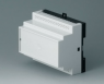 Polyphenylene oxide/polycarbonate DIN rail enclosure, (L x W x H) 82.4 x 99.2 x 86 mm, light gray/black, B6504110