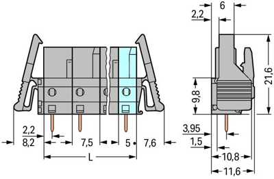 232-740/039-000 WAGO PCB Connection Systems Image 2