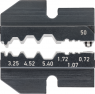 Crimping die for coaxial connectors, 97 49 50