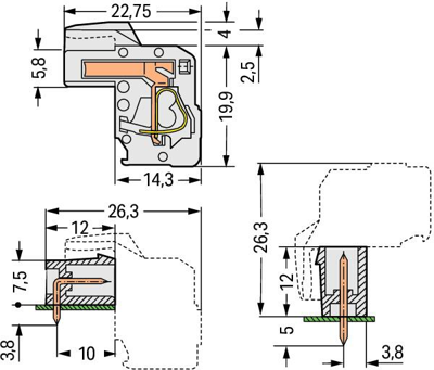 722-105/026-000 WAGO PCB Connection Systems Image 2