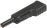 4 mm plug, screw connection, 2.5 mm², CAT O, black, SLS 200 SW