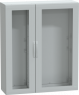 Control cabinet, (H x W x D) 1500 x 1250 x 420 mm, IP65, polyester, light gray, NSYPLA15124TG
