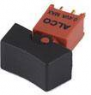 Rocker switch, black, 1 pole, On-On, Changeover switch, 3 A/120 VAC, 28 VDC, unlit, unprinted