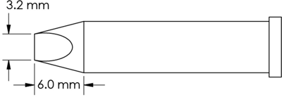 GT6-CH0032P METCAL Soldering tips, desoldering tips and hot air nozzles