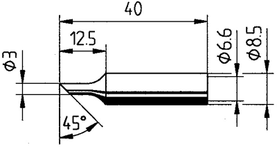 0832TDLF/SB Ersa Soldering tips, desoldering tips and hot air nozzles Image 2