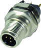 Plug, 5 pole, solder cup, screw locking, straight, 21033211531