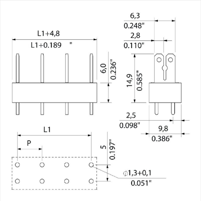 9500710000 Weidmüller PCB Terminal Blocks Image 2