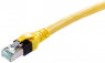 Patch cable, RJ45 plug, straight to RJ45 plug, straight, Cat 6A, PUR, 0.2 m, yellow