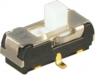 Slide switch, On-On, 1 pole, straight, 200 mA/12 VDC, CL-SB-12B-02