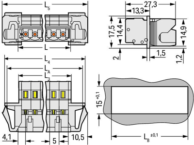 721-611/114-000 WAGO PCB Connection Systems Image 2