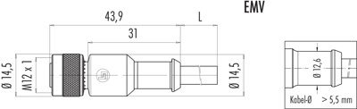 77 3530 0000 20703-0500 binder Sensor-Actuator Cables Image 2