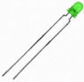 LED, THT, Ø 3 mm, green, 565 nm, 2.5 mcd to 0.013 cd, 60°, TLHG4400