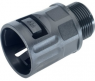 Straight hose fitting, PG11, polyamide, IP66, black, (L) 41 mm