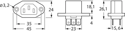 6182.0002 SCHURTER Device Connectors Image 2