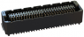 Socket header, 52 pole, pitch 0.8 mm, straight, black, 406-52052-51