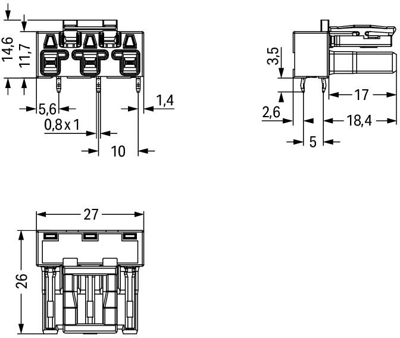 770-823/011-000 WAGO Device Connectors Image 2