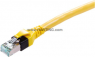 Patch cable, RJ45 plug, straight to RJ45 plug, straight, Cat 6A, PVC, 0.5 m, yellow