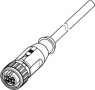 Sensor actuator cable, M12-cable socket, angled to open end, 3 pole, 1.5 m, PVC, gray, 21348500383015