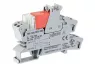Relay module, Uin 24 VDC, 1 changeover contact, 16A, Red status, Module width 15 mm, 2,50 mm², gray