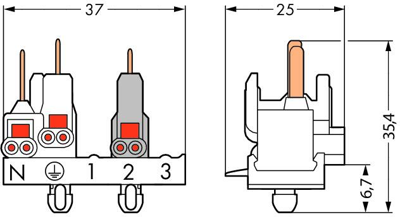 277-123 WAGO Device Connectors Image 2