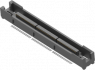 Socket header, 114 pole, pitch 0.64 mm, straight, black, 767054-3