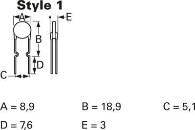 MF-R135 Bourns Electronics GmbH Resettable PTC-Fuses Image 2