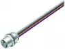 Sensor actuator cable, M12-flange socket, straight to open end, 4 pole + FE, 0.2 m, 16 A, 09 0642 400 05