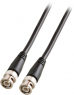 Coaxial cable, BNC plug (straight) to BNC plug (straight), 75 Ω, RG-59, grommet black, 1 m, K8360.1V2