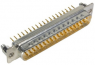 D-Sub plug, 37 pole, standard, straight, solder pin, 09674616701
