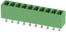 Pin header, 10 pole, pitch 3.81 mm, straight, green, 1803507