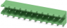 Pin header, 9 pole, pitch 5.08 mm, angled, green, 1735811