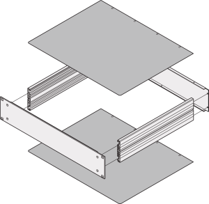 MultipacPRO Cover Plate, Plain, Depth 400 mm