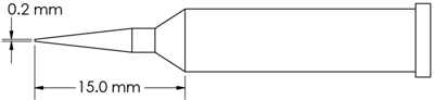 GT6-CN1502A METCAL Soldering tips, desoldering tips and hot air nozzles