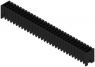 Pin header, 30 pole, pitch 3.5 mm, straight, black, 1290550000