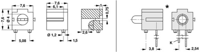 10031283 Fischer Elektronik LED Spacer Image 2