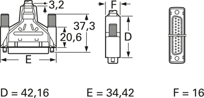 1658655-1 AMP D-Sub Connectors Image 2