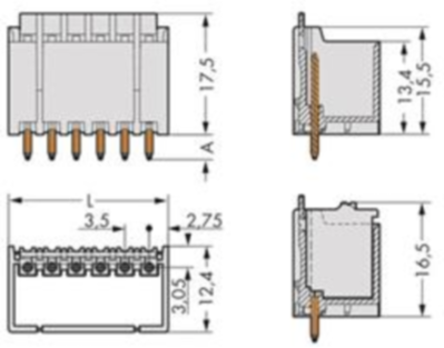 2091-1402 WAGO PCB Connection Systems Image 2