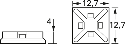 ABM1M-A-C Panduit Cable Holders Image 2