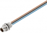 Sensor actuator cable, M8-flange plug, straight to open end, 8 pole, 0.2 m, PUR, 1.5 A, 1467590000