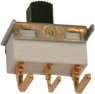 Slide switch, On-On, 1 pole, angled, 0.4 VA/20 V AC/DC, GH36W000000