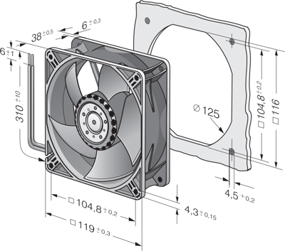 4414 M ebm-papst Axial Fans Image 2