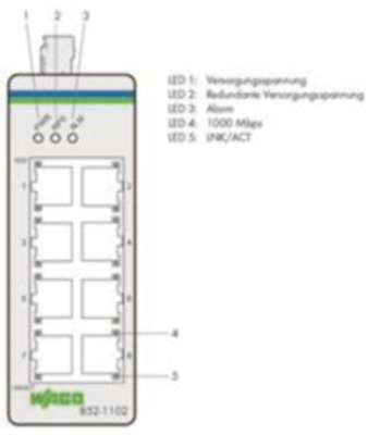 852-1102 WAGO ETHERNET switches Image 2