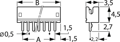 B3B-ZR (LF)(SN) JST PCB Connection Systems Image 2