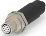 Circular connector, 8 pole, crimp connection, screw locking, straight, 1-2823448-5