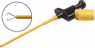 Clamp test probe, black, max. 4 mm, L 160.6 mm, CAT O, socket 4 mm, KLEPS 250 SW