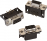 D-Sub connector, 15 pole, high density, angled, solder connection, 618015325223