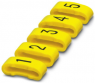 PVC marking sleeve, imprint "2", (L x W) 11.3 x 4.3 mm, yellow, 0826514:2